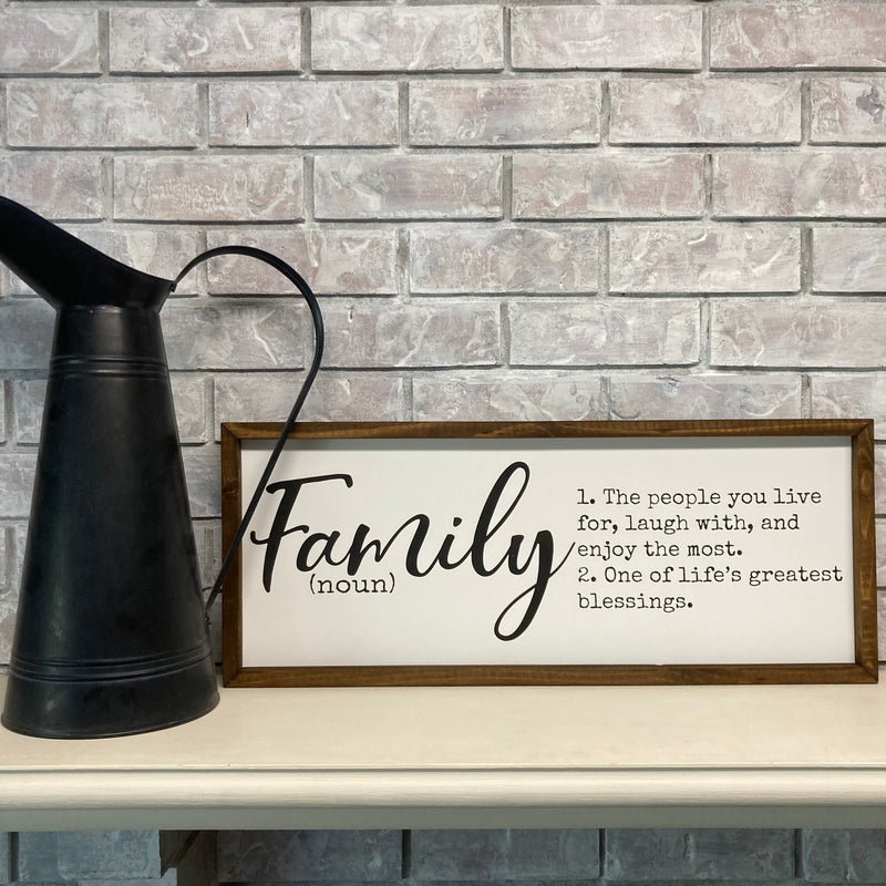 Family Definition Sign