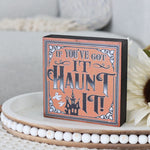 Halloween Block Sign