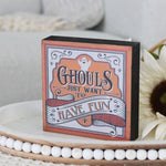 Halloween Block Sign