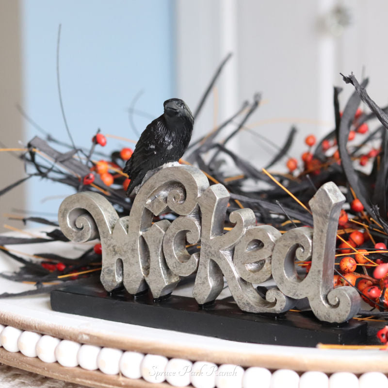 Black Resin Halloween Cutout