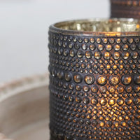 Hobnail Glass Candle Holder