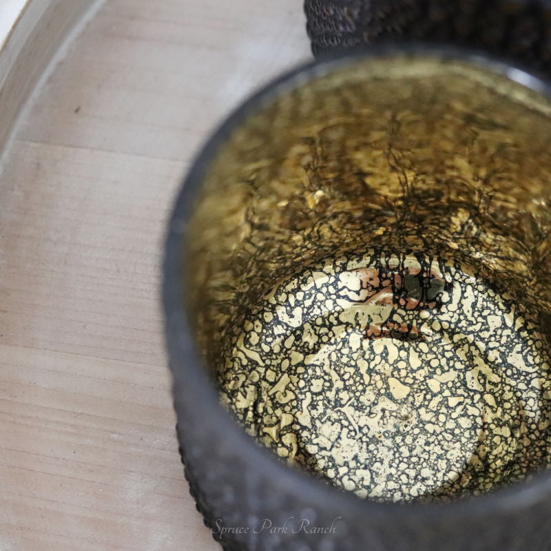 Hobnail Glass Candle Holder