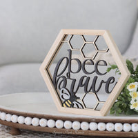 Honeycomb Bee Plaque