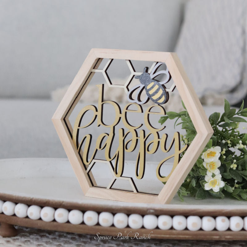 Honeycomb Bee Plaque