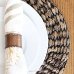 Braided Hyacinth Placemat Brown