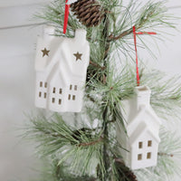 Ceramic LED House Ornament