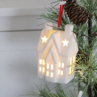 Ceramic LED House Ornament