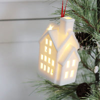 Ceramic LED House Ornament