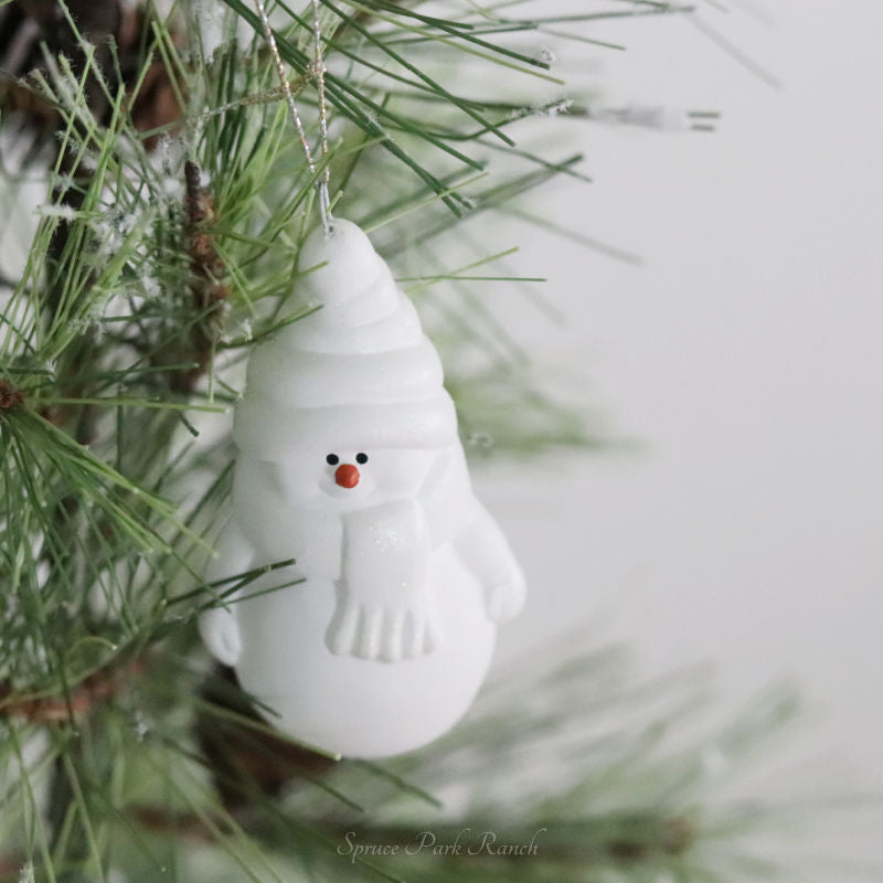 Ceramic Snowman Ornament