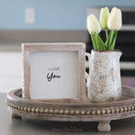 Reversible Wood Snowman and Love You Sign