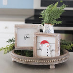 Reversible Wood Snowman and Love You Sign