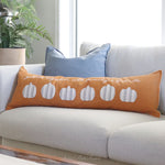 Long Pumpkin Applique Pillow