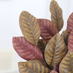 Brown Magnolia Leaf Stem 24"
