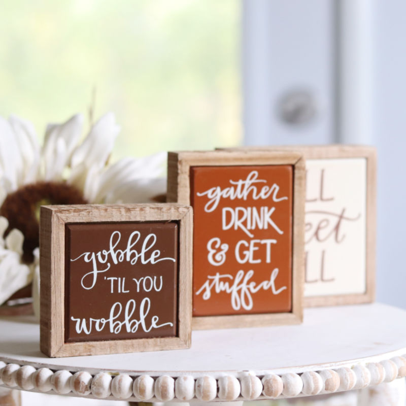 Mini Fall Box Signs