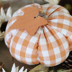 Orange Plaid Check Pumpkin