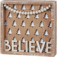 Inset Box Sign Believe
