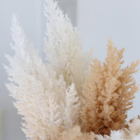 Flocked Pampas Grass Branch 35"