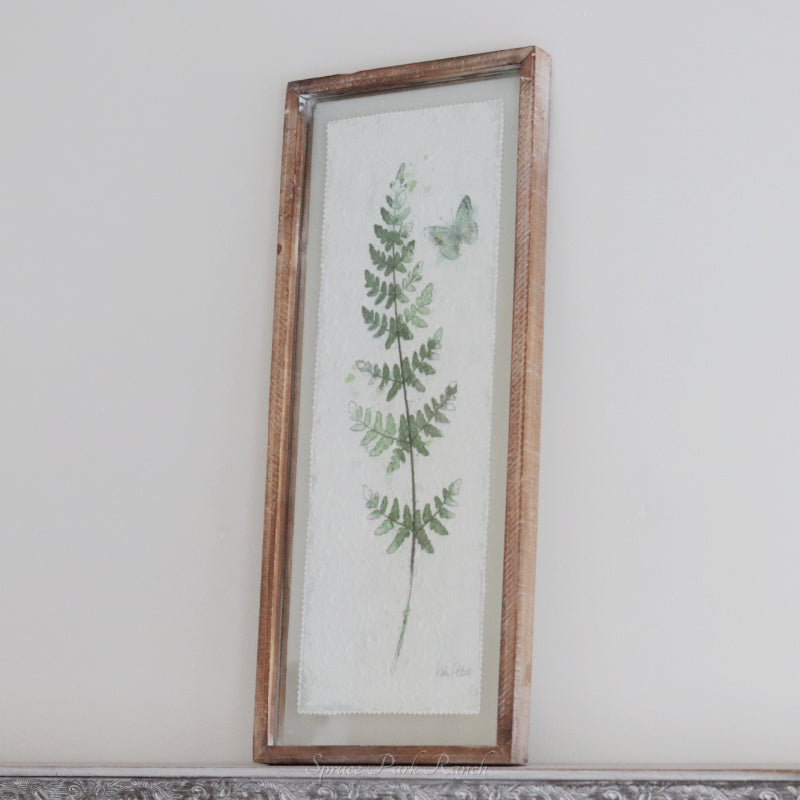Glass Framed Papyrus Fern Print