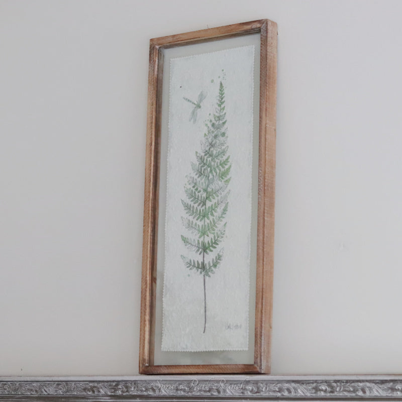 Glass Framed Papyrus Fern Print