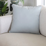 Blue Green Floral and Bird Embroidered Large Pillow