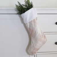 Christmas Scandi Plaid Stocking