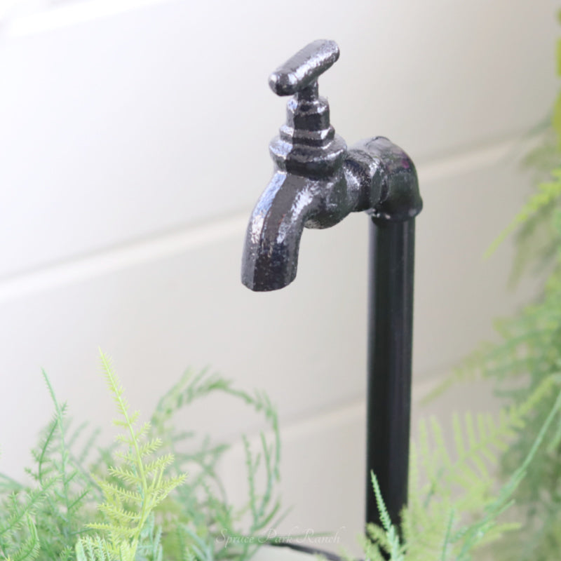 Metal Faucet Planter