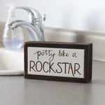 Inset Box Sign Potty Like A Rock Star