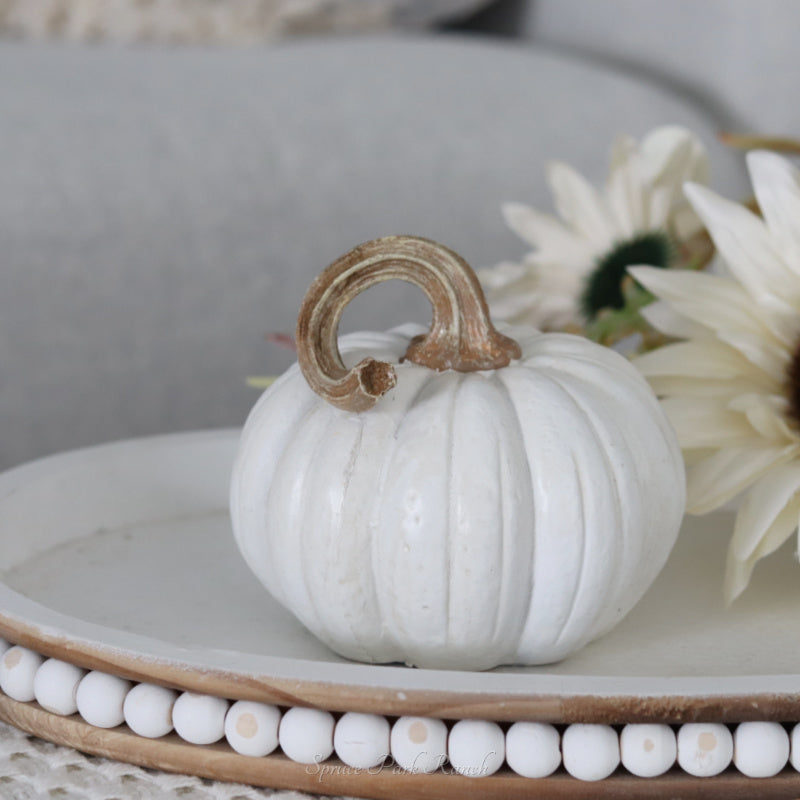 Colourful Harvest Resin Pumpkin