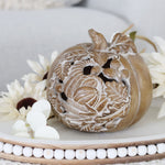 Resin Wood Grain Cutout Pumpkin