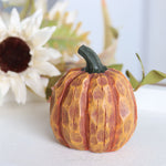 Wood Look Resin Pumpkin