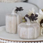Wood Finish Resin Pumpkin