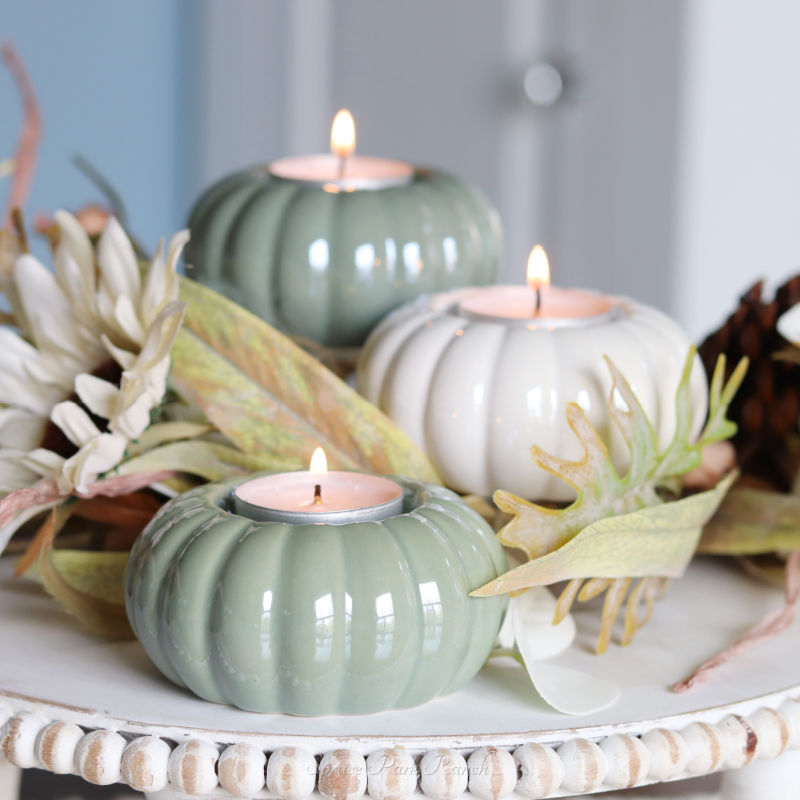 Ceramic Pumpkin Tealight Holder