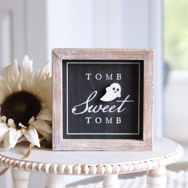 Reversible Tomb and Pumpkin Sign