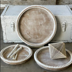 Palermo Whitewashed Round Tray
