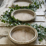 Palermo Whitewashed Round Tray
