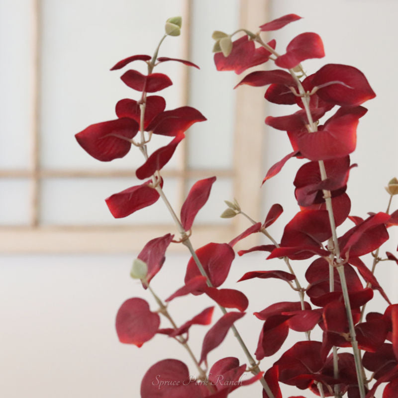 Eucalyptus Burgundy Spray 35.5"
