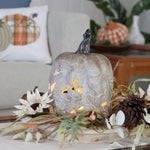Resin LED Leaf Cutout Pumpkin