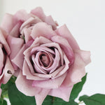 Duchess Rose Purple Stem Real Touch 25”