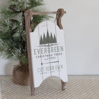Rustic Sled Sign