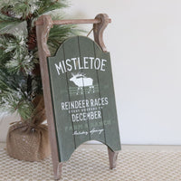 Rustic Sled Sign