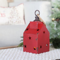 Distressed Metal Hanging House