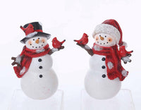 Snowmen With Cardinal