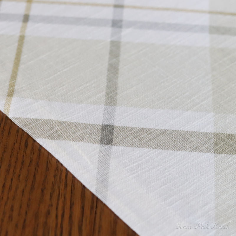 Sandy Plaid Textile Collection