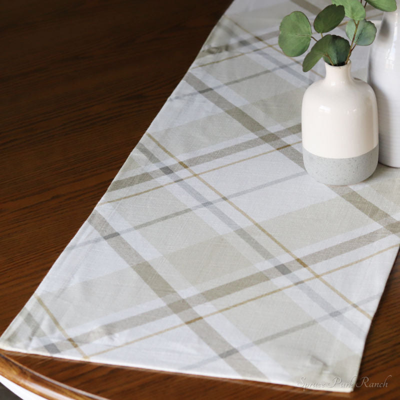 Sandy Plaid Textile Collection