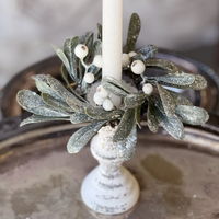 Ice Kissed Mistletoe Greenery Collection