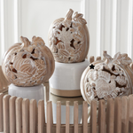 Resin Wood Grain Cutout Pumpkin