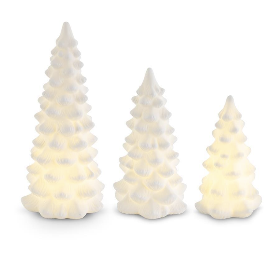 White Porcelain LED Tree