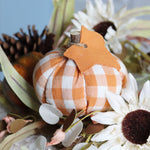 Small Orange Fabric Pumpkin