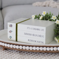 Wildflowers Stacked Faux Books