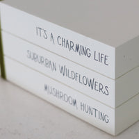 Wildflowers Stacked Faux Books